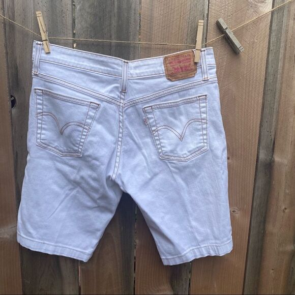 Vintage white tab 518 Levi’s white jeans shorts size 7 Y2K - Picture 5 of 10